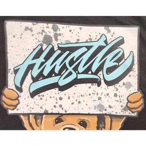 Hustle Vibes Large 14-16 Youth Graphic T‎ Shirt